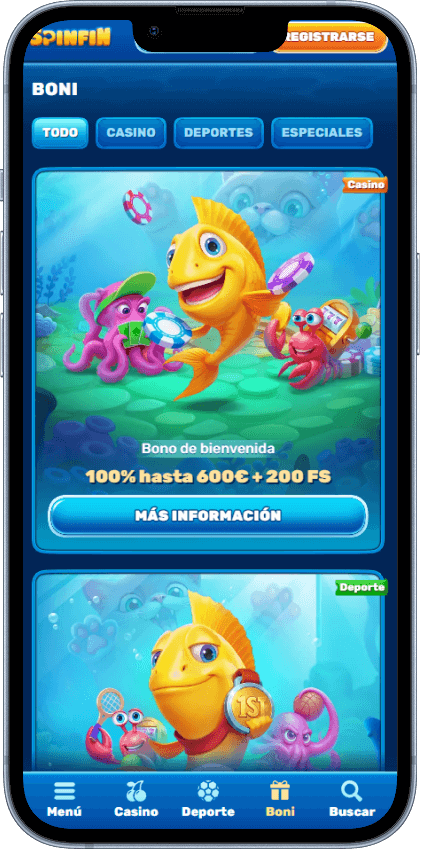 Spinfin Casino Bonos